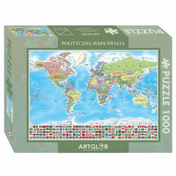 Puzzle 1000 Świat polityczny mapa