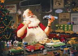 Galeria - zdjęcie nr. 2 - Puzzle 1000 Święty Mikołaj maluje samochody 113023