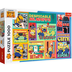 Puzzle 1000  Szalone przygody Minionków 10820