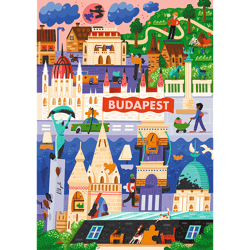 Galeria - zdjęcie nr. 2 - Puzzle 1000 Trefl Premium Plus Budapeszt Węgry 12107