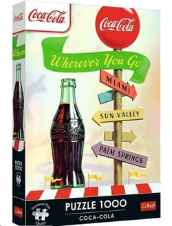 PUZZLE 1000 Trefl Premium Plus Coca-Cola Gdziekolwiek zmierzasz 12098