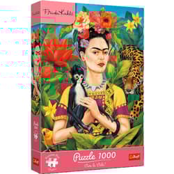 PUZZLE 1000 Trefl Premium Plus Frida Kahlo Portret w dżungli 12094