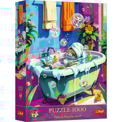 Puzzle 1000 Trefl Premium Plus - Pets & People Stuff: Miau, Relaks, Powtórz 12141