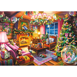 Galeria - zdjęcie nr. 2 - Puzzle 1000 Trefl Premium Plus Quality Świąteczna chatka Disney 10916