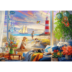 Galeria - zdjęcie nr. 2 - Puzzle 1000 Trefl Premium Plus Tea Time Letnia bryza 12115