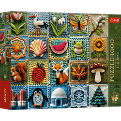 Puzzle 1000 Trefl Premium Plus Tea Time Szydełkowanie Cztery Pory Roku 12116