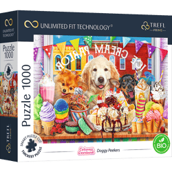 Puzzle 1000 UFT Doggy Peekers 10699