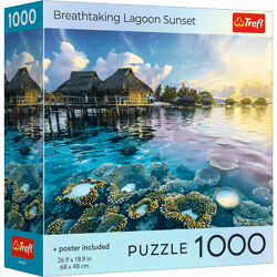 Puzzle 1000 USA Collection: Breathtaking Lagoon Sunset