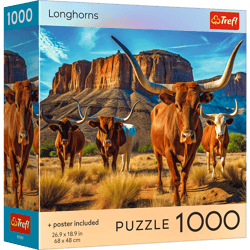 Puzzle 1000  USA Collection Longhorns