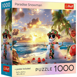 Puzzle 1000 USA Collection: Paradise Snowman