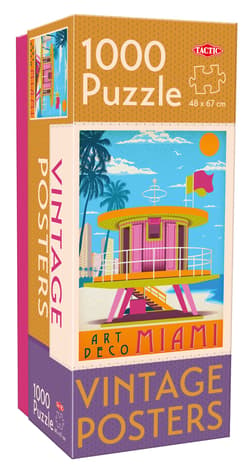 Puzzle 1000 Vintage Posters Miami 58299