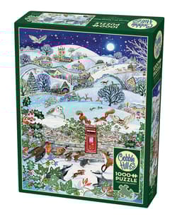 Puzzle 1000 Wieś zimową nocą 112695
