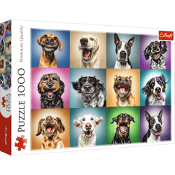 Puzzle 1000 Zabawne psie portrety 10462