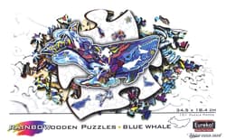 Galeria - zdjęcie nr. 5 - Puzzle 101 drewniane kolorowe Płetwal błękitny