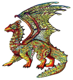 Galeria - zdjęcie nr. 2 - Puzzle 104 drewniane kolorowe Smok