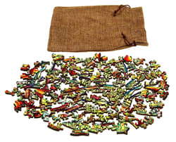 Galeria - zdjęcie nr. 3 - Puzzle 104 drewniane kolorowe Smok