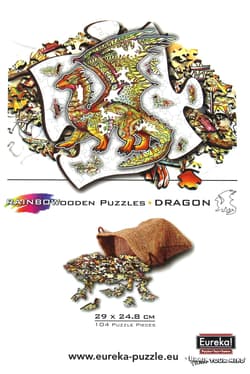 Galeria - zdjęcie nr. 4 - Puzzle 104 drewniane kolorowe Smok