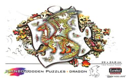 Galeria - zdjęcie nr. 5 - Puzzle 104 drewniane kolorowe Smok