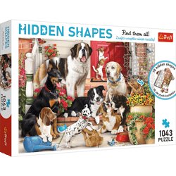Puzzle 1043 Hidden Shapes Psia zabawa 10675