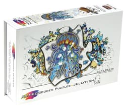 Puzzle 106 drewniane kolorowe Meduza