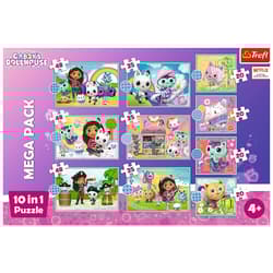 Puzzle 10in1 W świecie Gabi Gabby's Dollhouse