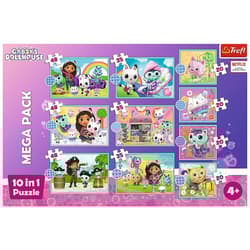 Puzzle 10in1 W świecie Gabi Gabby's Dollhouse