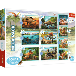 Puzzle 10w1 Poznaj wszystkie dinozaury 90390