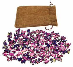 Galeria - zdjęcie nr. 3 - Puzzle 110 drewniane kolorowe Jednorożec