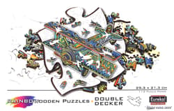 Galeria - zdjęcie nr. 5 - Puzzle 112 drewniane kolorowe Dwupłatowiec
