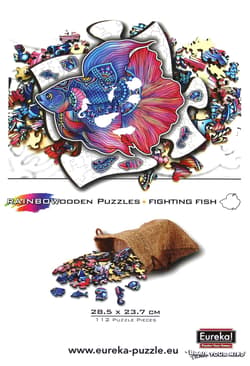 Galeria - zdjęcie nr. 3 - Puzzle 112 drewniane kolorowe Ryba