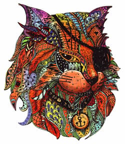 Galeria - zdjęcie nr. 5 - Puzzle 116 drewniane kolorowe Kot Pirat