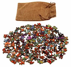 Galeria - zdjęcie nr. 3 - Puzzle 116 drewniane kolorowe Kot Pirat