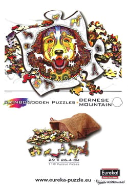 Galeria - zdjęcie nr. 3 - Puzzle 118 drewniane kolorowe Berneński Pies Pasterski