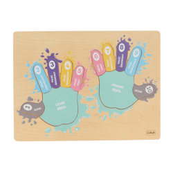 Puzzle 12 drewniane Paluszki liczbuszki 61396