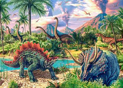 Galeria - zdjęcie nr. 2 - Puzzle 120 Dinozaury przy wulkanach B-13234