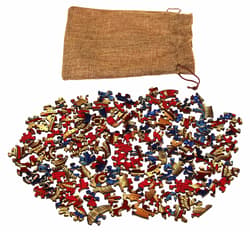 Galeria - zdjęcie nr. 5 - Puzzle 120 drewniane kolorowe Słoń