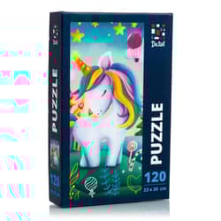Puzzle 120 Mały słodki jednorożec