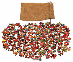 Galeria - zdjęcie nr. 3 - Puzzle 138 drewniane kolorowe Tygrys