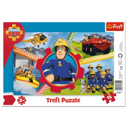 Puzzle 15 ramkowe Strażaka Sam 31351