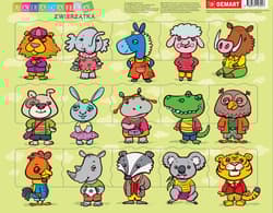 Puzzle 15 ramkowe Zwierzątka - Opracowanie Zbiorowe