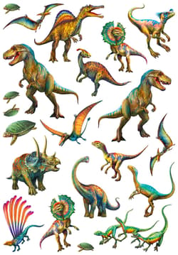 Galeria - zdjęcie nr. 2 - Puzzle 150 Dinozaury + tatuaże 108667