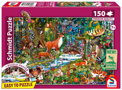 Puzzle 150 PQ Zwierzęta w lesie 113341