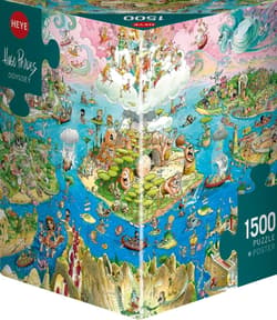 Puzzle 1500 Bohaterowie Odysei (Puzzle+plakat)