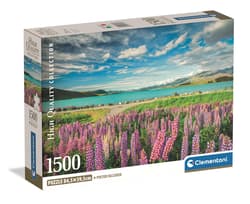 Puzzle 1500 Compact  Lupins At lake Tekapo