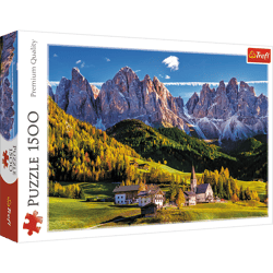 Puzzle 1500 Dolina Val di Funes Dolomity Włochy 26163