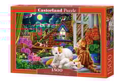 Puzzle 1500 Kocięta na dachu C-152056