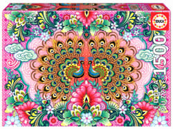Puzzle 1500 Kolorowe Pawie Catalina Estrada 112820