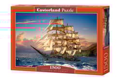 Puzzle 1500 Żeglowanie o zachodzie słońca C-151431-2