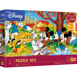 Puzzle 160 40-lecie Trefl  Zabawa w kałużach Disney Mickey Mouse and Friends 40055