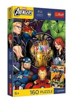 Puzzle 160 Avengers + plakat TREFL